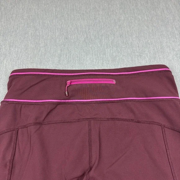 Lululemon Womens Leggings 8 Red Pace Queen Tight 26" Luxtreme Yoga Athletic - Picture 11 of 15